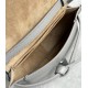 Loewe Gate Dual Mini Bag In Grey Calfskin