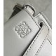 Loewe Gate Dual Mini Bag In Grey Calfskin