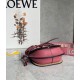 Loewe Mini Gate Dual Bag In Plumrose Calfskin