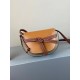 Loewe Gate Dual Mini Bag In Amber-Grey Calfskin