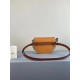 Loewe Gate Dual Mini Bag In Amber-Grey Calfskin