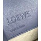 Loewe Mini Hammock Drawstring Bag In Blue Calfskin