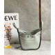 Loewe Mini Hammock Drawstring Bag In Ash Grey Calfskin