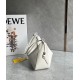 Loewe Mini Hammock Hobo Bag in White Calfskin