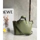 Loewe Hammock Nugget Bag In Avocado Green Calfskin