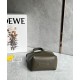 Loewe Mini Puzzle Fold Tote Bag in Dark Green Calfskin