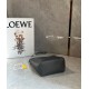 Loewe Mini Puzzle Fold Tote Bag in Grey-Dark Grey Calfskin