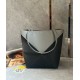 Loewe Medium Puzzle Fold Tote Bag in Grey-Dark Green Calfskin