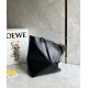 Loewe Medium Puzzle Fold Tote Bag in Black Calfskin