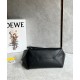 Loewe Medium Puzzle Fold Tote Bag in Black Calfskin