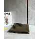 Loewe Large Puzzle Fold Tote Bag in Dark Green Calfskin