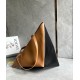 Loewe Large Puzzle Fold Tote Bag in Tan and Black Calfskin