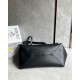 Loewe Large Puzzle Fold Tote Bag in Black Calfskin