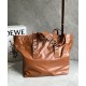 Loewe Fold Shopper Bag in Brown Paper Calfskin