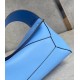 Loewe Puzzle Hobo Bag In Blue Nappa Calfskin