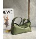 Loewe Puzzle Hobo Bag In Green Nappa Calfskin