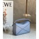 Loewe Puzzle Mini Bag In Atlantic Blue Calfskin