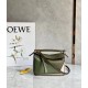 Loewe Puzzle Mini Bag In Green-Oat Calfskin