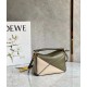 Loewe Puzzle Mini Bag In Green-Oat Calfskin