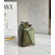 Loewe Puzzle Mini Bag In Green-Oat Calfskin