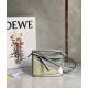 Loewe Puzzle Mini Bag In Grey-Cream-White Calfskin