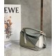 Loewe Puzzle Mini Bag In Grey-Cream-White Calfskin