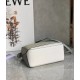 Loewe Puzzle Mini Bag In Grey-Cream-White Calfskin