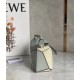 Loewe Puzzle Mini Bag In Grey-Cream-White Calfskin