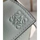 Loewe Puzzle Mini Bag In Grey-Cream-White Calfskin