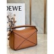 Loewe Puzzle Mini Bag In Caramel Calfskin