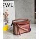 Loewe Puzzle Mini Bag In Purple-Caramel-Blossom Calfskin