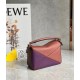 Loewe Puzzle Mini Bag In Purple-Caramel-Blossom Calfskin