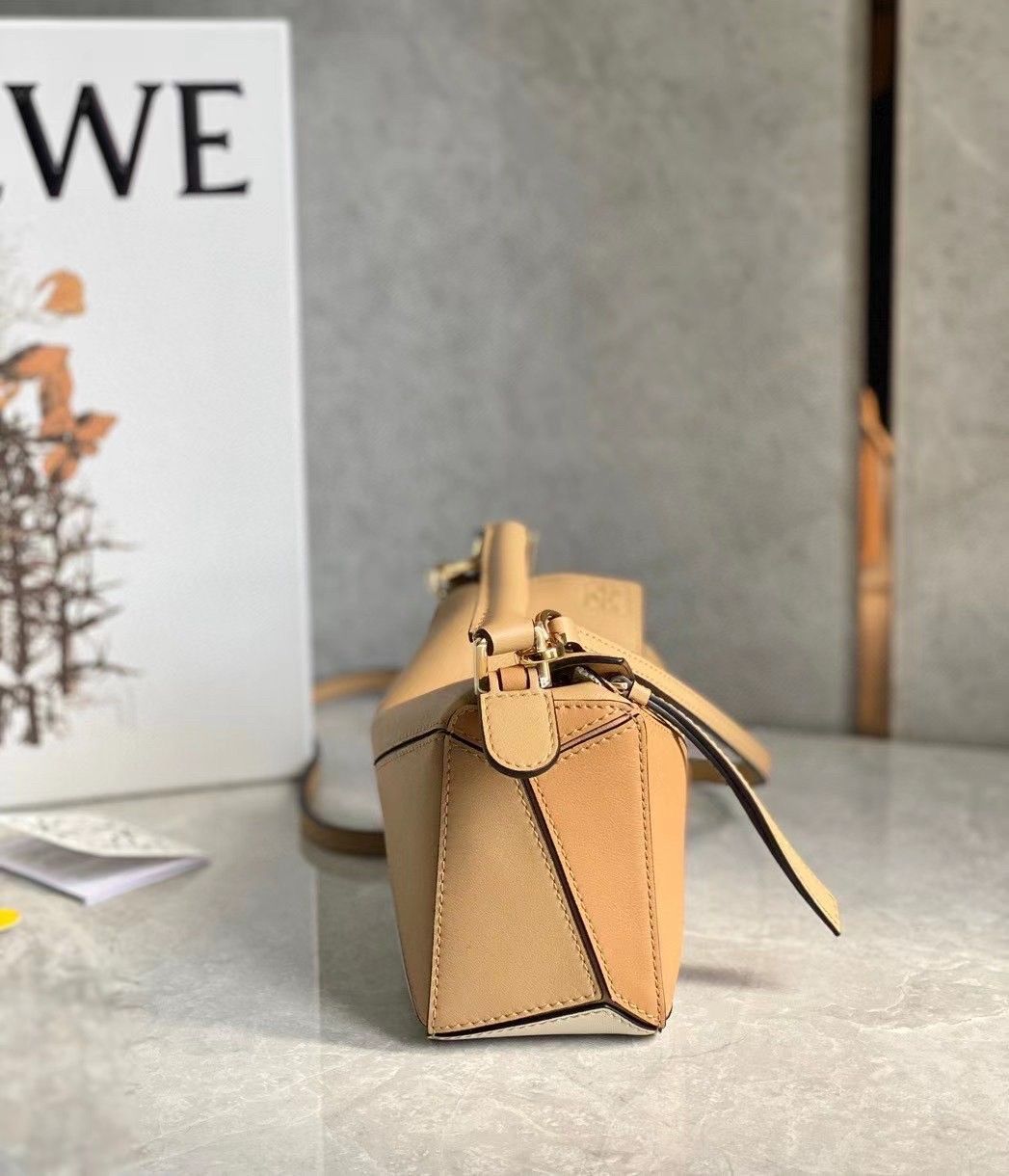 Loewe Puzzle Mini Bag In Dune-Warm Desert Calfskin