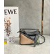 Loewe Puzzle Mini Bag In Asphalt Grey-Nude-Green Calfskin