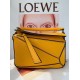 Loewe Puzzle Mini Bag In Yellow Calfskin