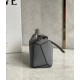 Loewe Puzzle Mini Bag In Asphalt Grey Grained Calfskin