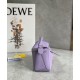 Loewe Puzzle Mini Bag In Lilas Grained Calfskin