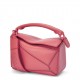 Loewe Puzzle Mini Bag In Plumrose Satin Calfskin