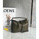 Loewe Puzzle Small Bag In Dark Green Classic Calfskin