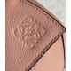 Loewe Puzzle Small Bag In Dark Blush Grained Calfskin