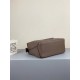 Loewe Puzzle Small Bag In Dark Taupe Grained Calfskin