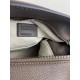 Loewe Puzzle Small Bag In Dark Taupe Grained Calfskin