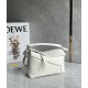 Loewe Puzzle Small Bag In White Grained Leather