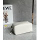 Loewe Puzzle Small Bag In White Grained Leather