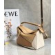 Loewe Puzzle Small Bag In Multicolour Warm Desert Calfskin