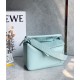 Loewe Puzzle Small Bag In Aquamarine Satin Calfskin