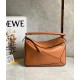 Loewe Puzzle Medium Bag In Brown Classic Calfskin