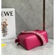 Loewe Puzzle Edge Small Bag In Ruby Red Satin Calfskin