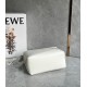 Loewe Puzzle Edge Small Bag In White Satin Calfskin