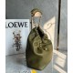 Loewe Small Squeeze Bag in Olive Nappa Lambskin